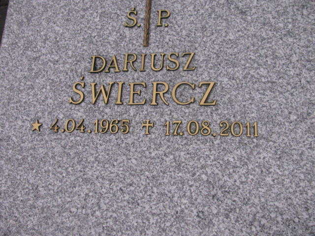 Dariusz Świercz 1965 Człuchów Miasto - Grobonet - Wyszukiwarka osób pochowanych