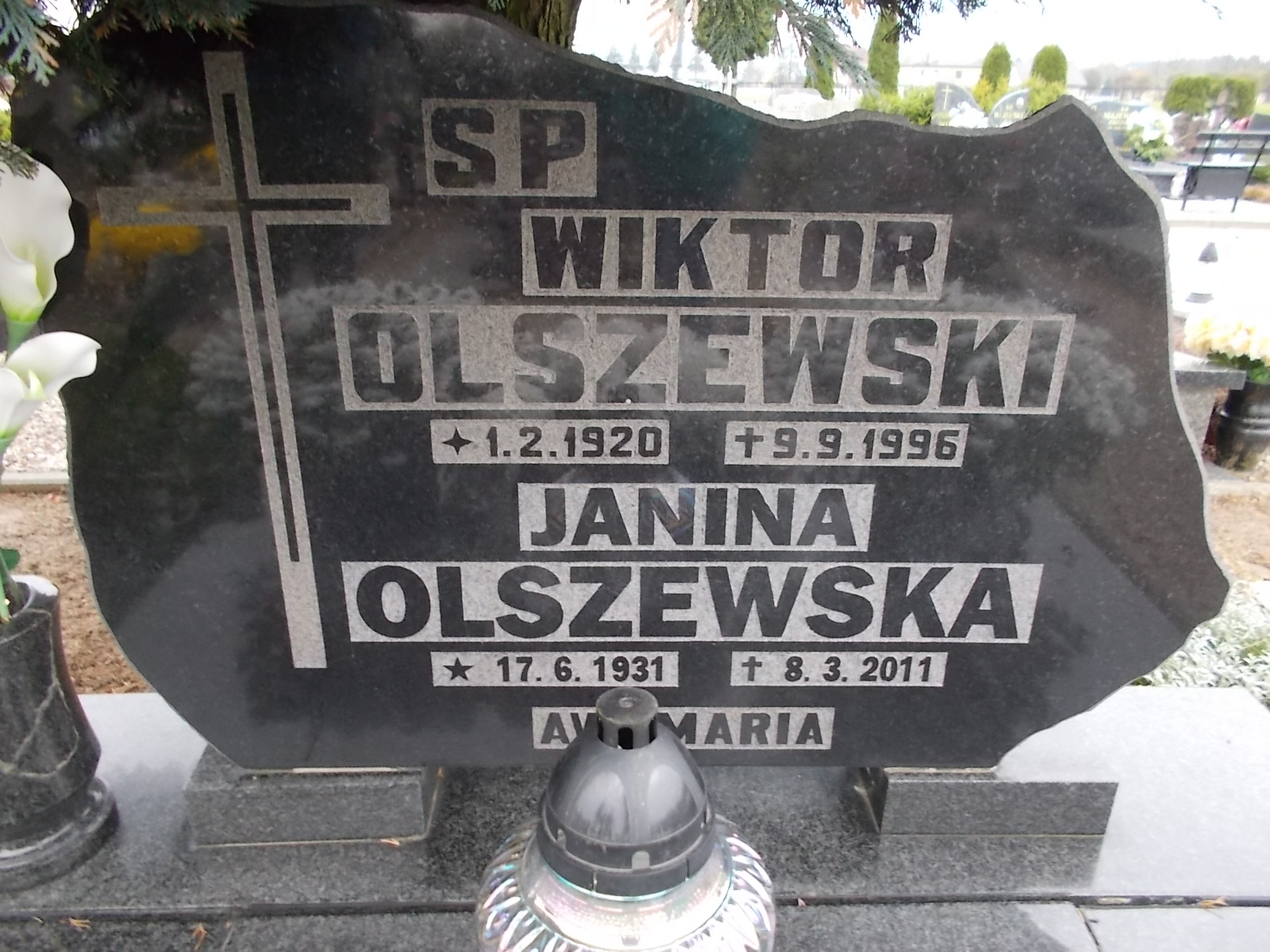 Wiktor Olszewski 1920 Człuchów Miasto - Grobonet - Wyszukiwarka osób pochowanych