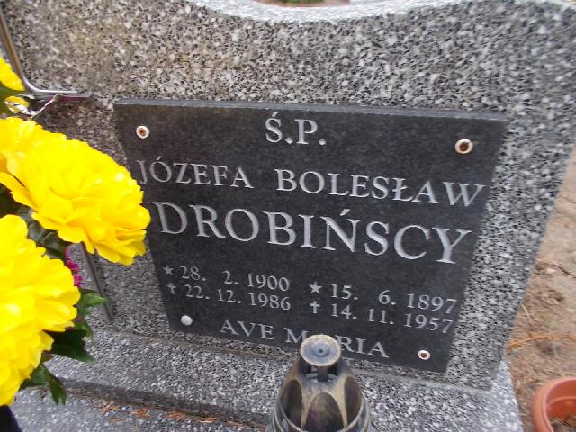 Józefa Drobińska 1900 Człuchów Miasto - Grobonet - Wyszukiwarka osób pochowanych