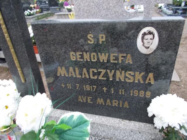 Genowefa Małaczyńska 1917 Człuchów Miasto - Grobonet - Wyszukiwarka osób pochowanych