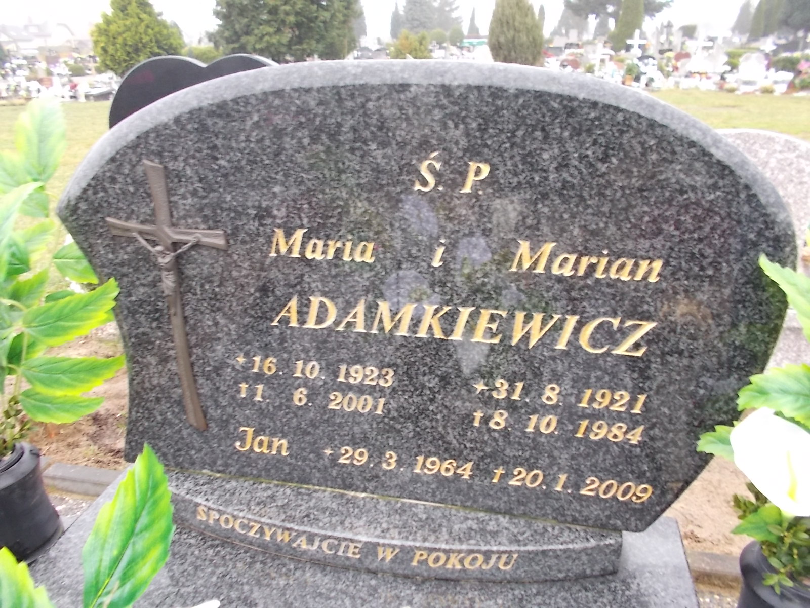 Marian Adamkiewicz 1921 Człuchów Miasto - Grobonet - Wyszukiwarka osób pochowanych