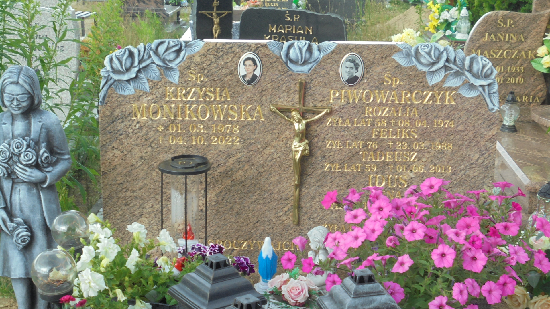 Krzysztofa Monikowska 1978 Człuchów Miasto - Grobonet - Wyszukiwarka osób pochowanych