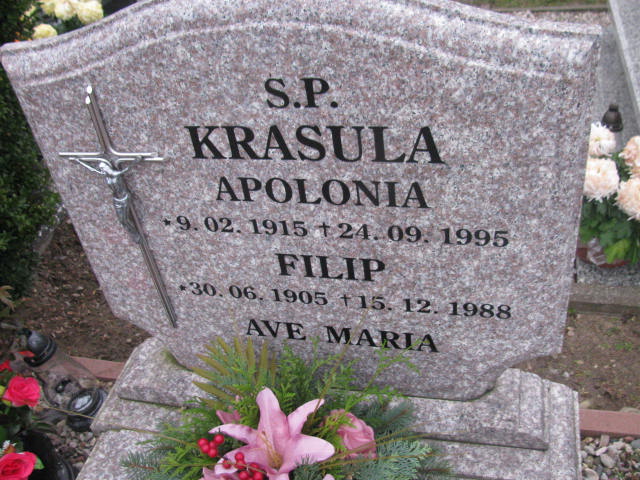 Filip Krasula 1905 Człuchów Miasto - Grobonet - Wyszukiwarka osób pochowanych