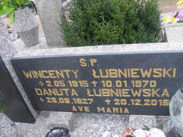 Danuta Łubniewska 1927 Człuchów Miasto - Grobonet - Wyszukiwarka osób pochowanych