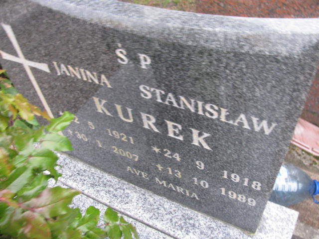 Janina Kurek 1921 Człuchów Miasto - Grobonet - Wyszukiwarka osób pochowanych