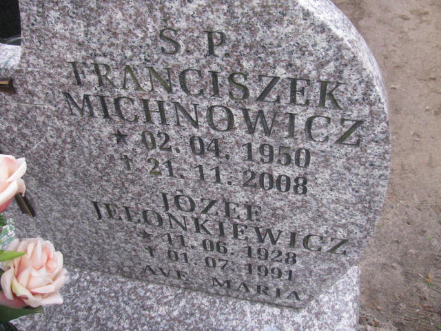 Franciszek Michnowicz 1950 Człuchów Miasto - Grobonet - Wyszukiwarka osób pochowanych