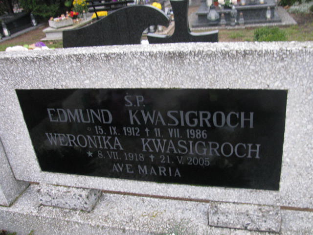 Weronika Kwasigroch 1918 Człuchów Miasto - Grobonet - Wyszukiwarka osób pochowanych