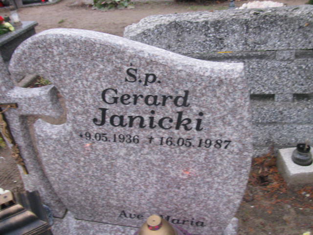 Gerard Janicki  1936 Człuchów Miasto - Grobonet - Wyszukiwarka osób pochowanych