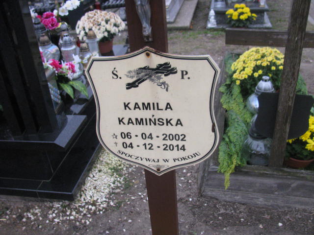 Kamila Kamińska 1902 Człuchów Miasto - Grobonet - Wyszukiwarka osób pochowanych