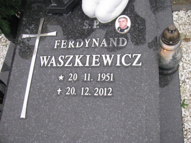 Ferdynand Waszkiewicz 1951 Człuchów Miasto - Grobonet - Wyszukiwarka osób pochowanych