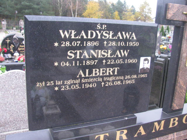 Stanisław Trambowicz 1897 Człuchów Miasto - Grobonet - Wyszukiwarka osób pochowanych