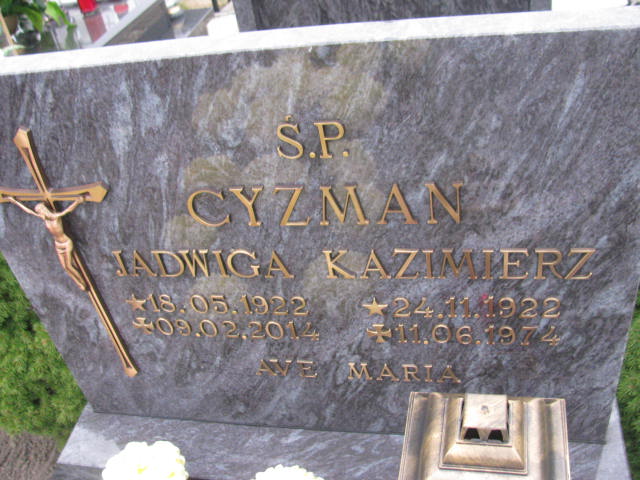 Jadwiga Cyzman 1922 Człuchów Miasto - Grobonet - Wyszukiwarka osób pochowanych