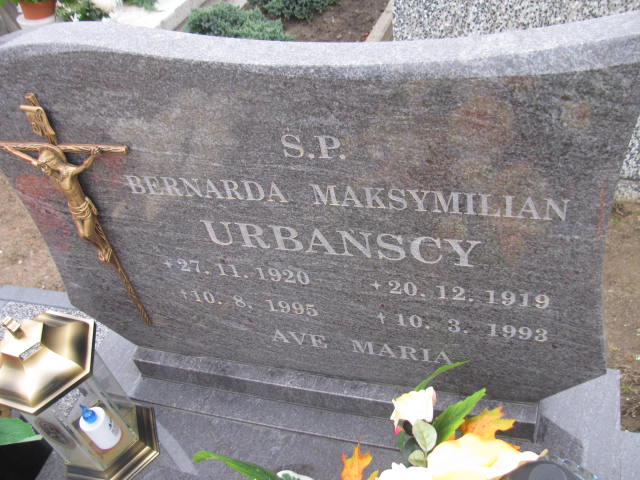 Maksymilian Urbański 1919 Człuchów Miasto - Grobonet - Wyszukiwarka osób pochowanych