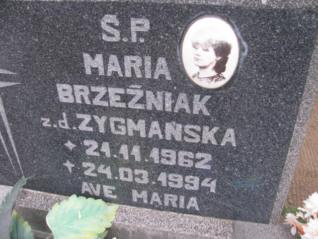 Maria Brzeźniak 1962 Człuchów Miasto - Grobonet - Wyszukiwarka osób pochowanych