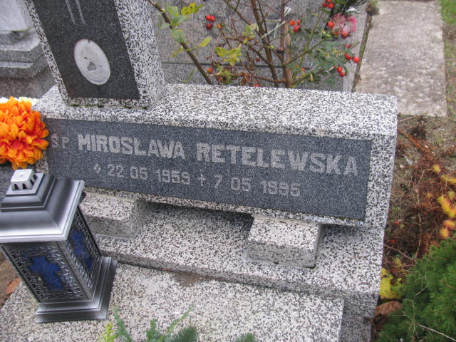 Mirosława Retelewska 1959 Człuchów Miasto - Grobonet - Wyszukiwarka osób pochowanych