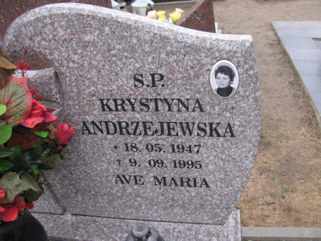Krystyna Andrzejewska 1947 Człuchów Miasto - Grobonet - Wyszukiwarka osób pochowanych