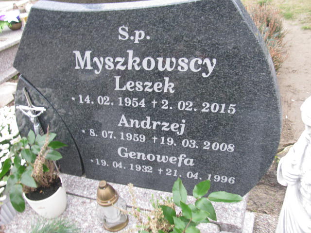 Andrzej Myszkowski 1959 Człuchów Miasto - Grobonet - Wyszukiwarka osób pochowanych