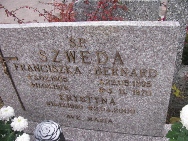 Krystyna Szweda 1930 Człuchów Miasto - Grobonet - Wyszukiwarka osób pochowanych