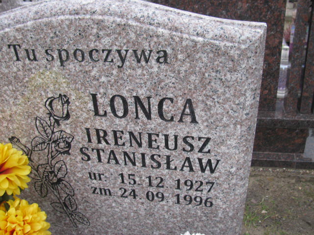 Ireneusz Stanisław Lonca 1929 Człuchów Miasto - Grobonet - Wyszukiwarka osób pochowanych