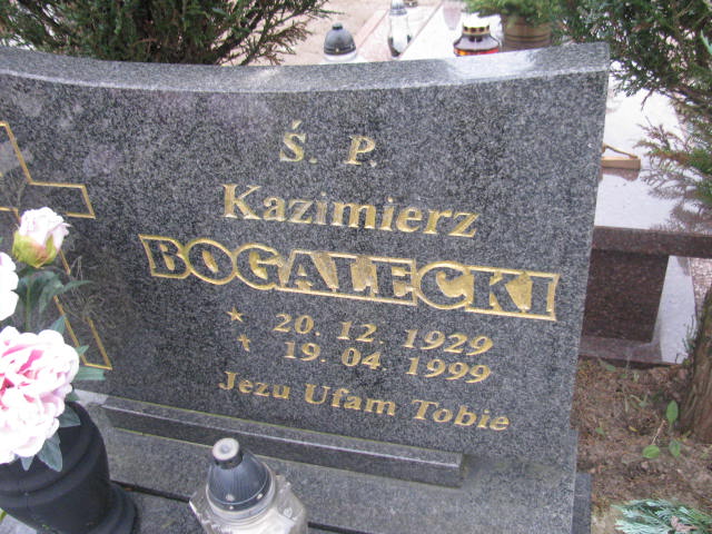 Kazimierz Bogalecki 1929 Człuchów Miasto - Grobonet - Wyszukiwarka osób pochowanych