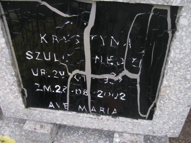 Krystyna Szulc Nędzi 1937 Człuchów Miasto - Grobonet - Wyszukiwarka osób pochowanych