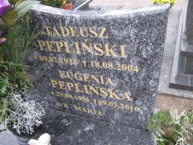 Tadeusz Pepliński 1938 Człuchów Miasto - Grobonet - Wyszukiwarka osób pochowanych