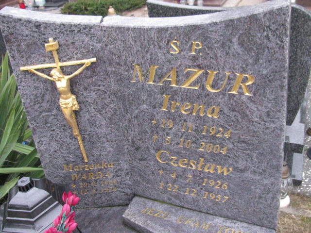 Czesław Mazur 1926 Człuchów Miasto - Grobonet - Wyszukiwarka osób pochowanych