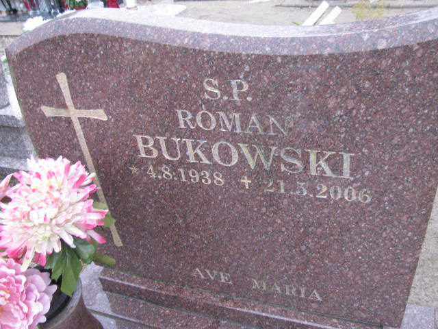 Roman Bukowski 1938 Człuchów Miasto - Grobonet - Wyszukiwarka osób pochowanych