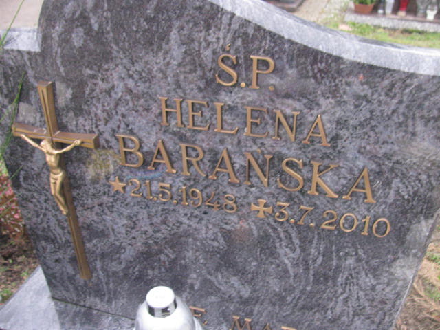 Helena Barańska 1948 Człuchów Miasto - Grobonet - Wyszukiwarka osób pochowanych