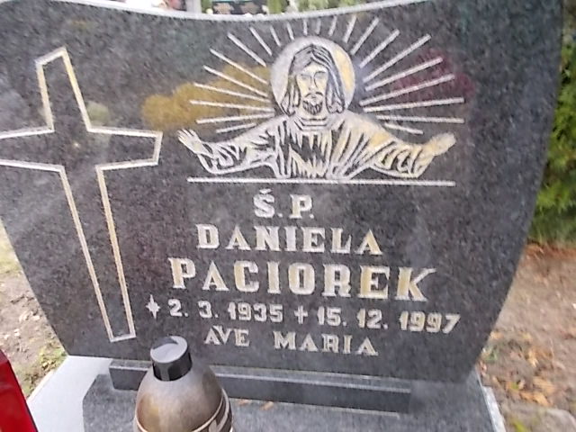 Daniela Paciorek 1935 Człuchów Miasto - Grobonet - Wyszukiwarka osób pochowanych