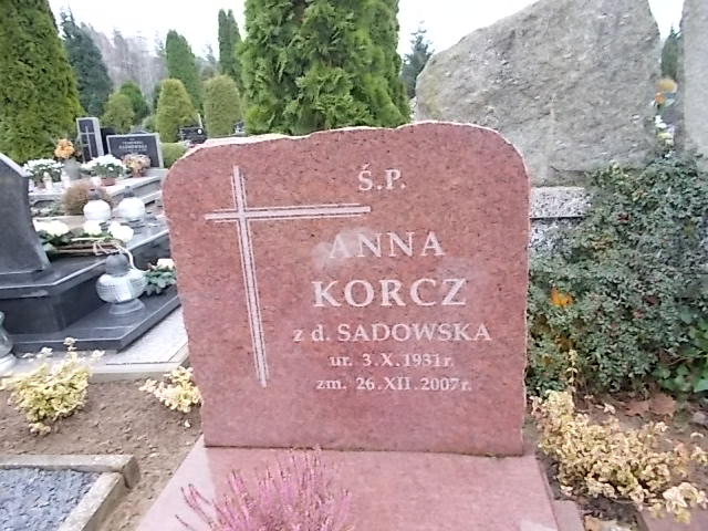 Anna Korcz 1931 Człuchów Miasto - Grobonet - Wyszukiwarka osób pochowanych