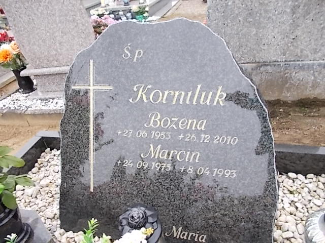 Marcin Korniluk 1975 Człuchów Miasto - Grobonet - Wyszukiwarka osób pochowanych