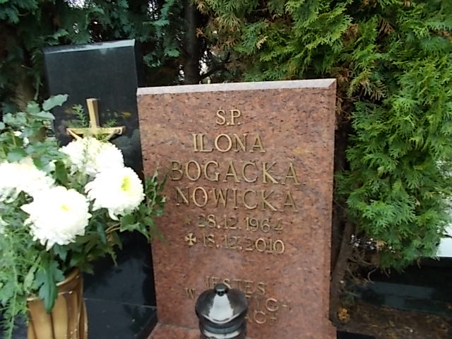 Ilona Bogacka Nowicka 1964 Człuchów Miasto - Grobonet - Wyszukiwarka osób pochowanych