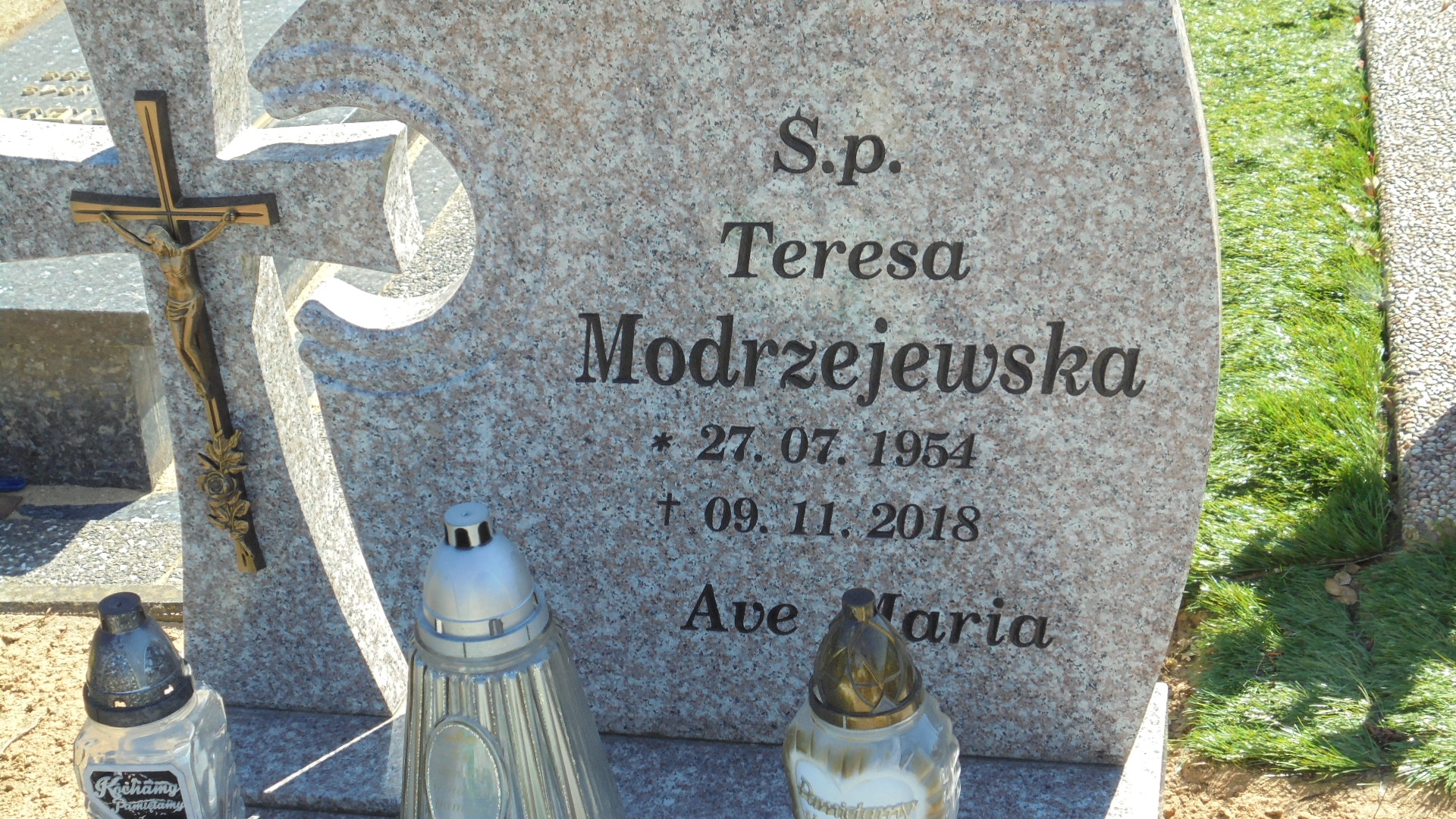 Teresa Modrzejewska 1954 Człuchów Miasto - Grobonet - Wyszukiwarka osób pochowanych